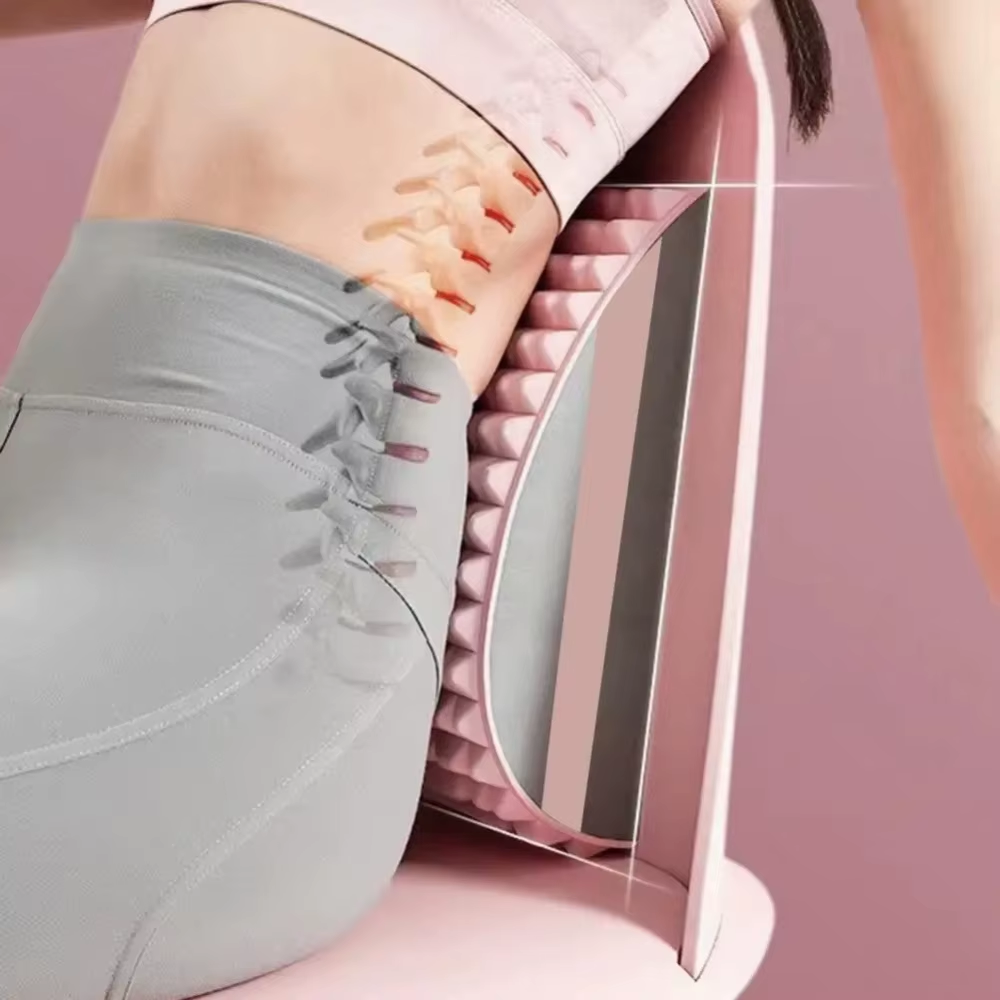 Ultimate Back Neck Massager Stretcher for Herniated Disc Relief – Posture Corrector & Lumbar Traction Massage Pillow