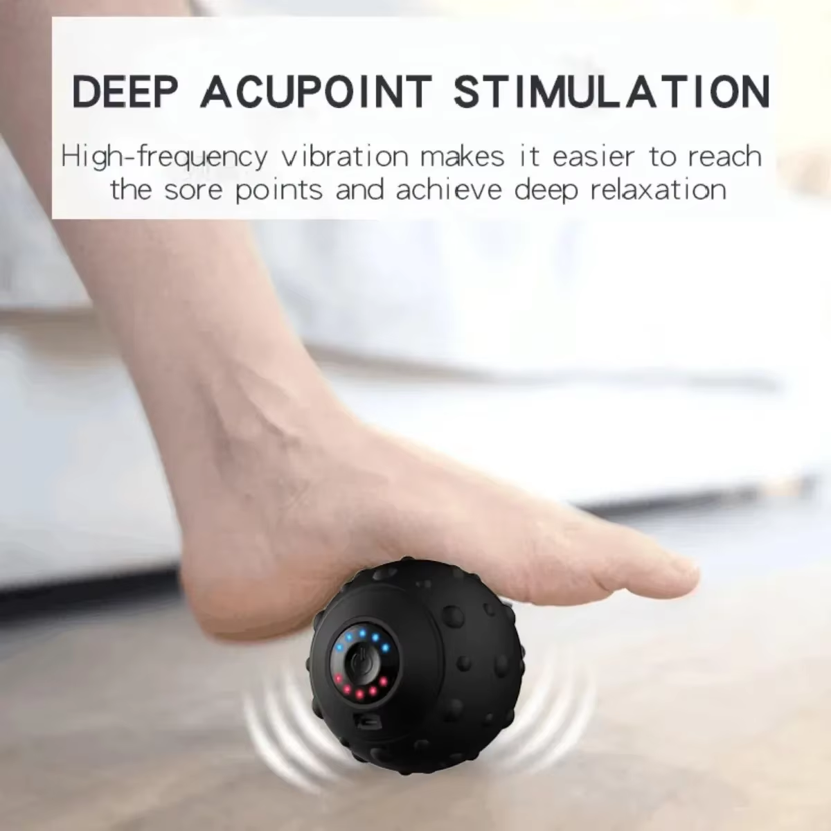 Revitalize Your Senses with the Electric Vibration Massage Ball - Perfect for Foot, Facial, and Full Body Relaxation at Home or Gym!